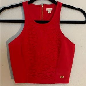 Red hot crop top